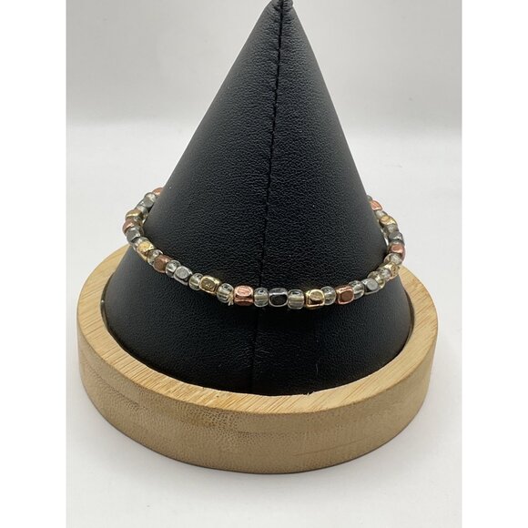 Mixed Beaded Stretch Bracelet - Picture 2 of 3